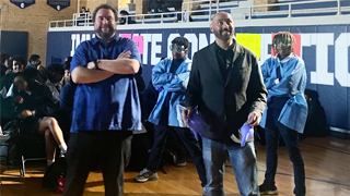 ACS advisors Prof. Joseph Badillo and Prof. Cosimo Antonacci ACS advisors Prof. Joseph Badillo (left) and Prof. Cosimo Antonacci (right) engage ICHS students in a conversation about opportunities in STEM