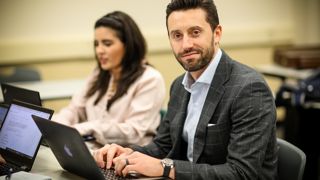 AW0Ax320 Students in masters program for Stillman School of Business