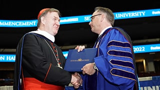 Cardinal_Tobin_Nyre_Honorary_Degree-320px Cardinal Joseph William Tobin, C.Ss.R., Archdiocese of Newark, receiving an honorary degree
