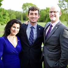 Pat O'Brien with his wife, Cathy '92, and their son, Kevin '17 222px Pat O'Brien with his wife, Cathy '92, and their son, Kevin '17