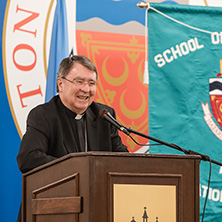 Christophe Pierre 222x222 Photo of Christophe Pierre, Apostolic Nuncio, at the World Leaders Forum speaker series.