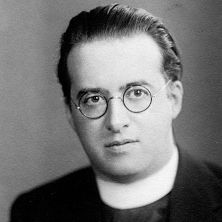 Georges-Lemaître Old black and white image of Monsignor Georges Lemaître in the 1930's