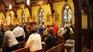 Irish Language Mass 320x180 Photo from the 2019 Irish language post-mass reception.