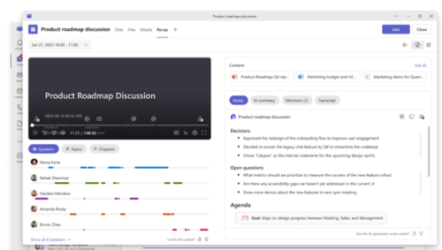 Updated Microsoft Teams Meeting Notes