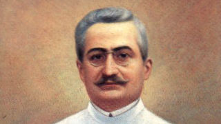 Painted portrait of Saint Giuseppe Moscati