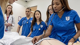 Nursing Students in the Sim Lab Nursing Students in the Sim Lab