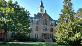 Image of President's hall in Spring/Summer time Image of President's hall in Spring/Summer time