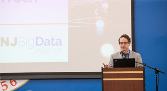 Manfred Minimair-NJBDA 320x180 Manfred Minimair, professor of Mathematics and Computer Science and chairperson of the 2023 NJBDA Symposium, welcomes the audience to the event
