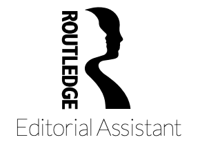 Routledge logo Routledge logo of a two-person profile with the words "Editorial Assistant" listed below.