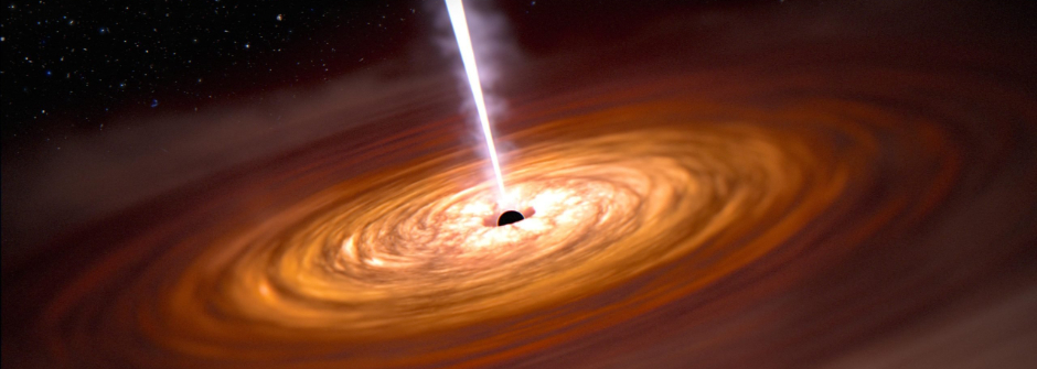 Black hole in space.