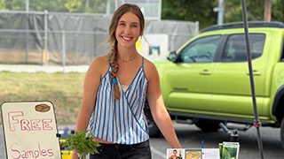 Carina Castagna at Farmer's Market