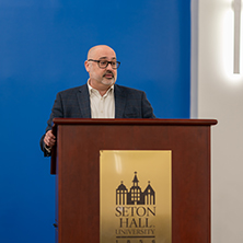 Ed Martinez speaking at Seton Hall University. Ed Martinez speaking at Seton Hall University.