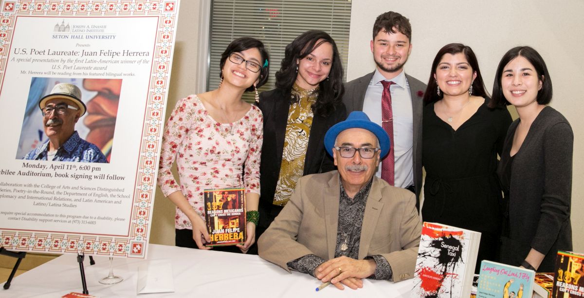 Attend exclusive readings and Q&A sessions with leading contemporary authors, like Juan Felipe Herrera, through our Poetry-in-the-Round series.