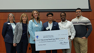 Pirate Pitch 2024 Highschool winner with judges