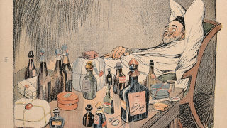 history-department-symposium_320 Illustration of sick man for history department symposium