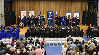 Inaugural graduates of MS in M.S., Professional Communication and Digital Media Arts Program