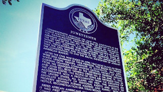 Juneteenth Juneteenth marker courtesy of the Texas Historical Commission.