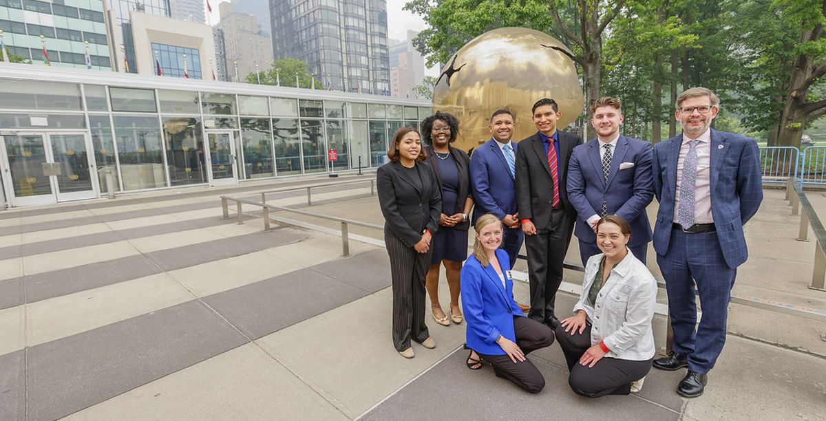 Students benefit from the University's proximity to the United Nations and New York City, a hub for finance, business and international organizations.