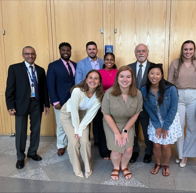 MHA students and faculty posing