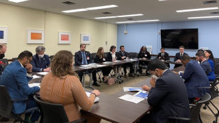 nsf 3 NSF research team briefing partners at US Department of State.
