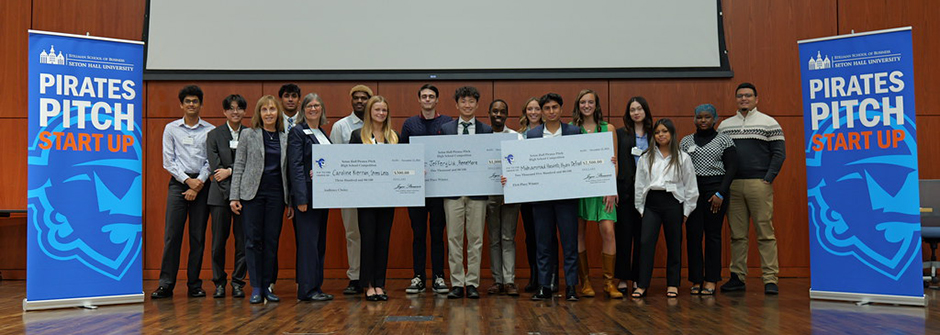 High school student award recipients for the 2024 Pirates Pitch.