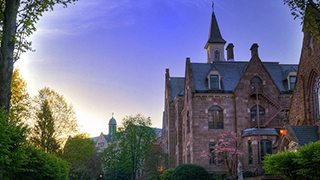 President's Hall President's Hall at sunset in the summer