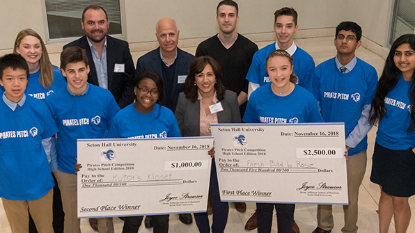 Professional Competitions Challenges and Bootcamps Students accepting an award at a competition