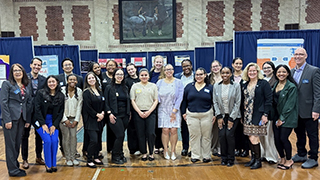 Students at event
