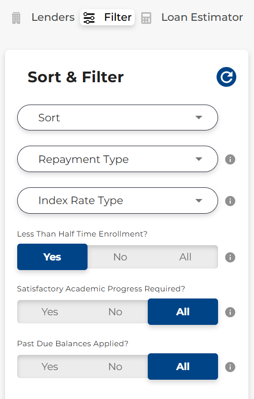 Sort filter screenshot Sort filter screenshot