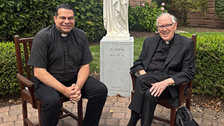 Father Dominic Ciriaco (left) and Monsignor Richard Liddy (right)
