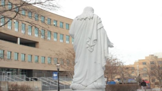 statue of jesusx320 A photo of a statue on campus