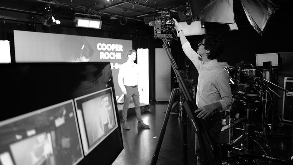 Jorge Rivera Adjusting Camera
